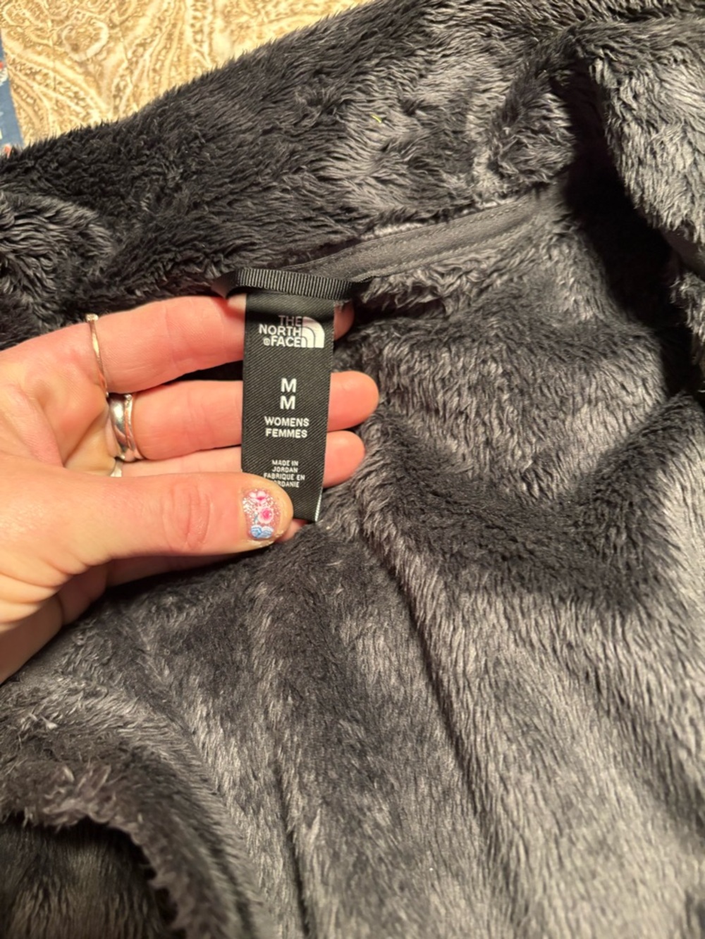 The North Face Women's Utility Jacket - Gray Faux Fur